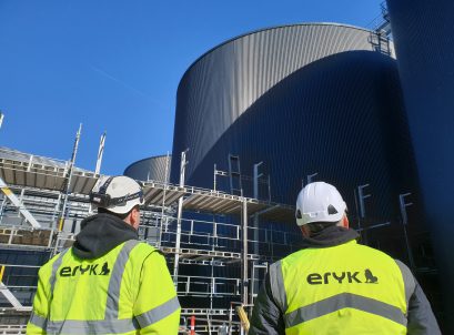 Electrical installations in a biogas plant