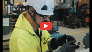 Mechanical assembly at Belgium - Eryk technicians